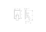 Vitra Minimax Square Ankastre Banyo/Duş Bataryası, Minibox (Sıva Üstü Grubu), Soft Bakır - Görsel 2