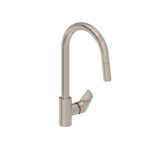 Vitra Flow Soft Eviye Bataryası (C-Tip, Pull-Out), Fırçalı Nikel