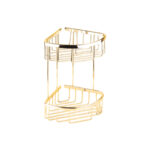 Acar Elegant Gold Oval Köşe Şampuanlık Çiftli