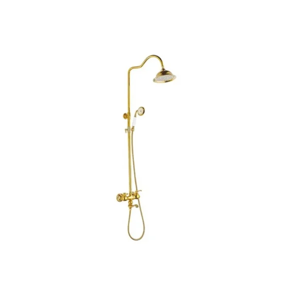 Acar Roza Gold Banyo Bataryası ve Yağmur Duş Sistemi
