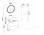 Badella Lines 2865 V31 Banyo Dolabı 65 cm - Görsel 2