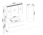 Badella Lines 55120 V31 Banyo Dolabı 120 cm - Görsel 2