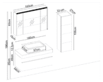 Badella Lines 5565 V31 Banyo Dolabı 65 cm - Görsel 2