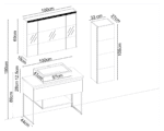 Badella Maya 28100 V31 Banyo Dolabı 100 cm - Görsel 2
