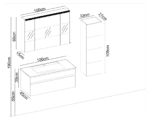 Badella Maya 39100 V31 Banyo Dolabı 100 cm - Görsel 2