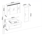 Badella Mobelco 28100 V31 Banyo Dolabı 100 cm - Görsel 2