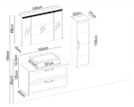 Badella Mobelco 55100 V31 Banyo Dolabı 100 cm - Görsel 2