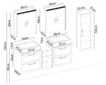 Badella Mobelco 55160 V31 Banyo Dolabı 160 cm - Görsel 2