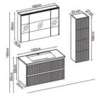Badella Royal 55100 V31 Banyo Dolabı 100 cm - Görsel 2