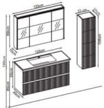 Badella Royal 55120 V31 Banyo Dolabı 120 cm - Görsel 2