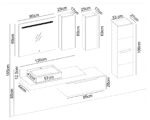 Badella Toledo 28160 V31 Banyo Dolabı 160 cm - Görsel 2
