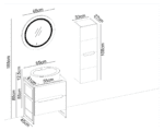 Badella Toledo 55100 V32 Banyo Dolabı 100 cm - Görsel 2