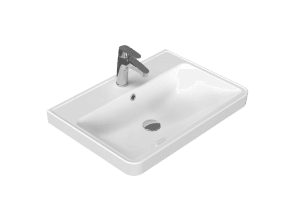 Cerastyle Luna Etajerli Lavabo 65x46 cm