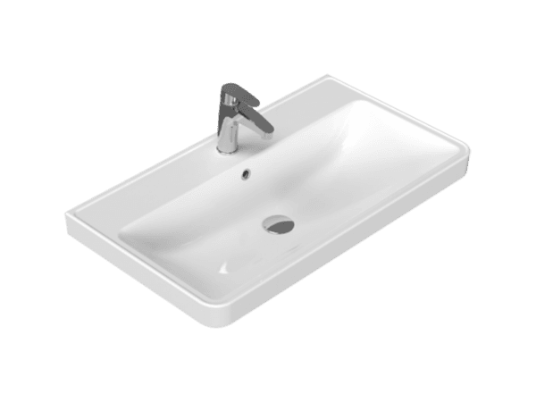 Cerastyle Luna Etajerli Lavabo 80x46 cm