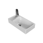 Cerastyle Sharp Etajerli Lavabo 50x25 cm (Soldan Batarya Delikli)