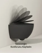 Creavit Duck Duroplast Klozet Kapağı Kömür Karası KC0903.01.2100E - Görsel 2
