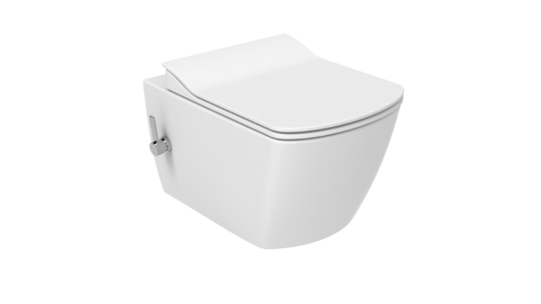Creavit Elegant Rim-Off Asma Klozet Beyaz (Sıcak/Soğuk) Entegre Musluklu EG321-34CB00E-0002