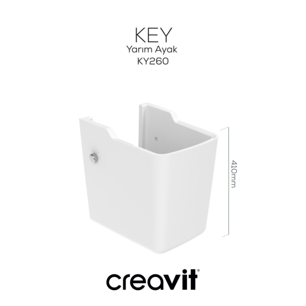 Creavit Key Yarım Ayak Beyaz