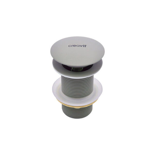 Creavit Lavabo Sifon Başlığı Pop-up Taşmasız Cool Grey
