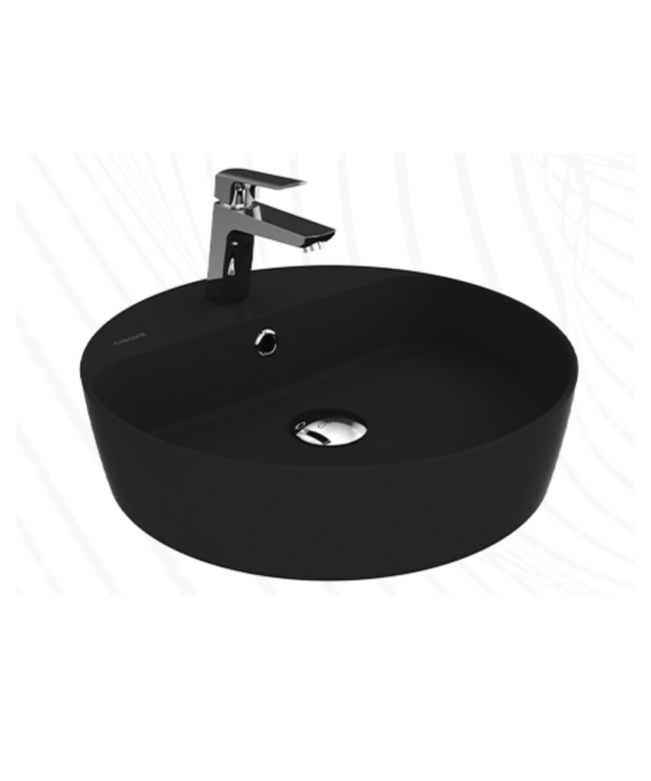 Creavit Loop 45 cm Masa Üstü Çanak Lavabo Extra Kömür Karası
