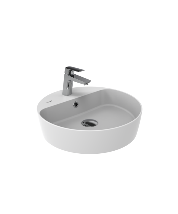 Creavit Loop 45 cm Masa Üstü Çanak Lavabo Extra Mat Beyaz