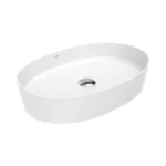 Creavit Loop 60 cm Tezgah Üstü Oval İnce Lavabo Extra Beyaz LP160-00CB00E-0000