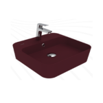 Creavit Loop Kare Masa Üstü İnce Çanak Lavabo 45 cm Extra Berry