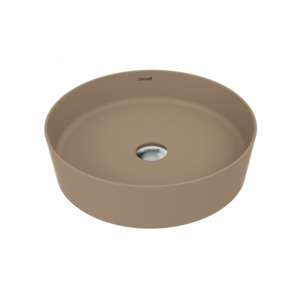 Creavit Loop Yuvarlak Çanak Lavabo Ø45 cm Mat Cappuccino