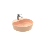 Creavit Loop Yuvarlak Çanak Lavabo 45 cm Şeftali Tüyü LP146-00ST00E-0000
