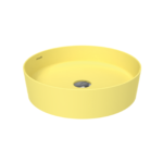 Creavit Loop Yuvarlak Masa Üstü Çanak Lavabo Ø45 cm Extra Limon Çiçeği