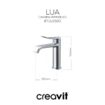 Creavit Lua Lavabo Bataryası Metalik Gri BT.LU1500GR - Görsel 2