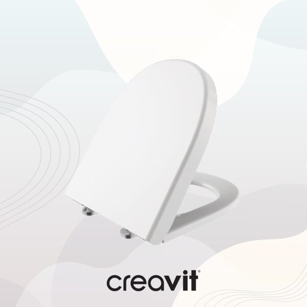 Creavit Mare Duroplast Yavaş Kapanan Klozet Kapağı Beyaz