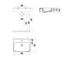 Creavit Pride 60 cm Dolap Uyumlu Lavabo Extra Beyaz PD060-00CB00E-0000 - Görsel 2