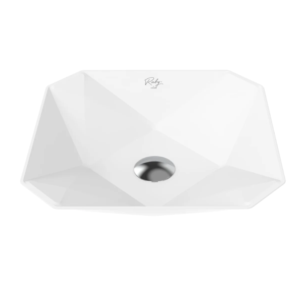 Creavit Ruby Tezgah Üstü Lavabo 40x40 cm Beyaz RB040-00CB42E-0000