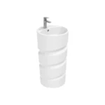 Creavit Spiral Monoblok Lavabo Delikli Extra Beyaz CL084-00CB00E-0000