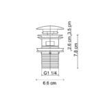 Fontana DR-03M Mat Rose Sifon Üst Takımı (Tahliye Delikli) - Görsel 2