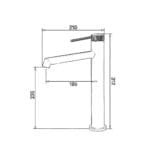 Fontana FJ-1022 Yüksek Lavabo Bataryası Fırçalanmış Altın - Görsel 3