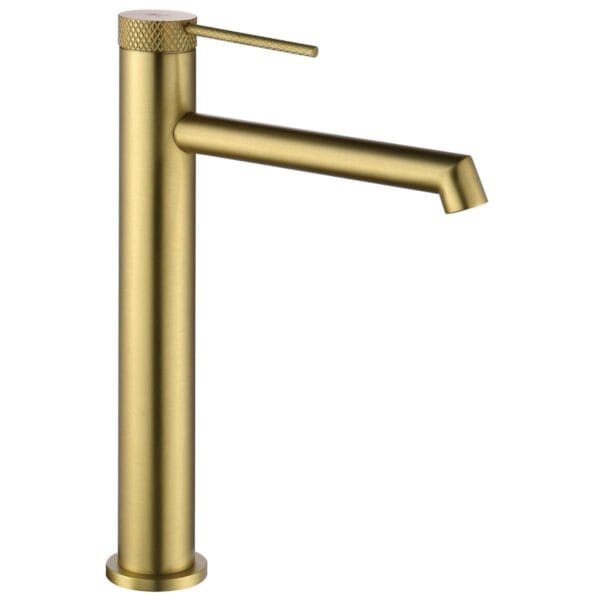 Fontana FJ-1022 Yüksek Lavabo Bataryası Fırçalanmış Altın