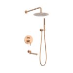 Fontana FJ-4153F Fırçalanmış Rose Ankastre Duş Seti
