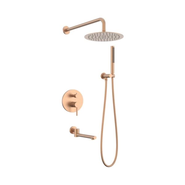 Fontana FJ-4153F Fırçalanmış Rose Ankastre Duş Seti