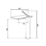 Fontana FJ-5021 Krom Yüksek Lavabo Bataryası - Görsel 3