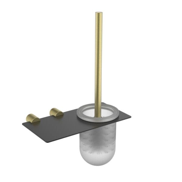 Fontana FY-90104 Mat Altın & Siyah Tuvalet Fırçası