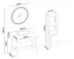 Gent Cool 100 V31 Banyo Dolabı 100 cm - Görsel 2