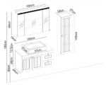 Gent Efes 46100 V35 Banyo Dolabı 100 cm - Görsel 4