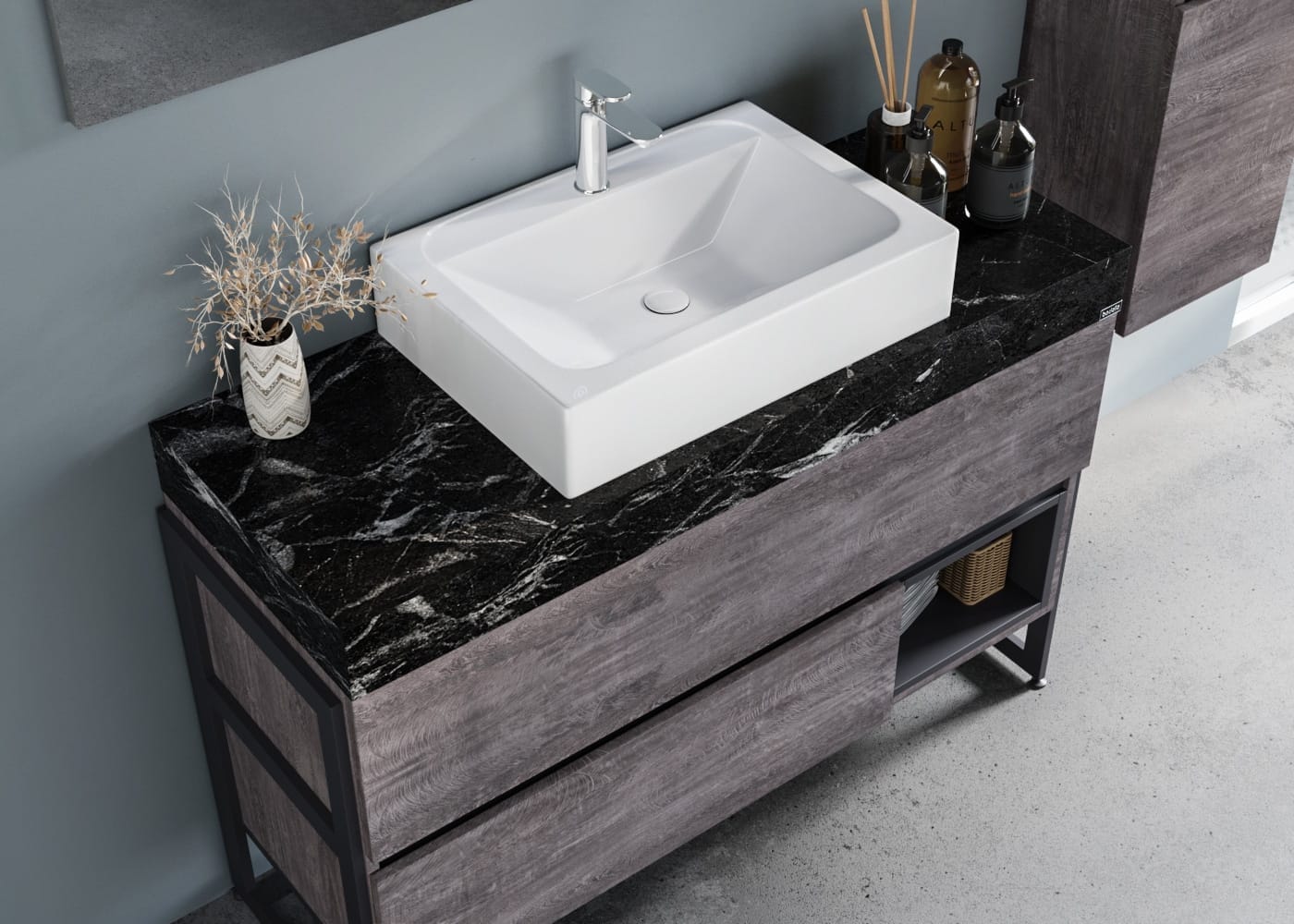 gent-karma-55100-v31-banyo-dolabi-100-cm.jpg Gent Karma 55100 V31 Banyo Dolabı 100 cm - Görsel 1