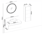 Gent Moderno 28100 V31 Banyo Dolabı 100 cm - Görsel 2