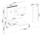 Gent Pıedra 28160 V31 Banyo Dolabı 160 cm - Görsel 4