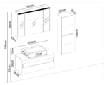 Gent Vital 39100 V31 Banyo Dolabı 100 cm - Görsel 3