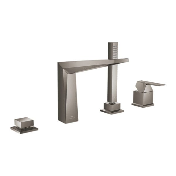 Grohe Allure Brilliant Dört Delikli Küvet Bataryası, Brushed Hard Graphite