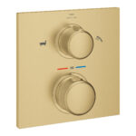 Grohe Allure Thermostat For Concealed İnstallation With 2-Way Diverter Hand Shower/Bath Filler, Brushed Cool Sunrise